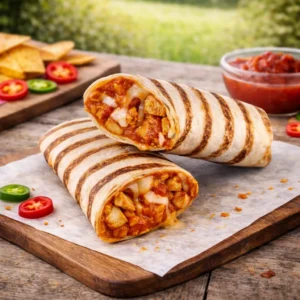 Cajun Spiced Chicken Pizza Wrap