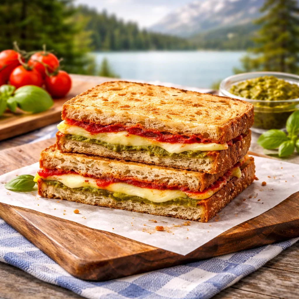 Gluten Free Mozzarella & Pesto Toastie