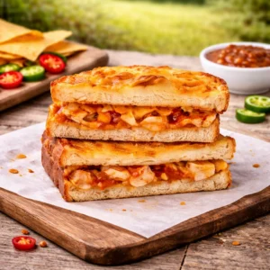Nacho Chilli Cheese & Chicken Toastie