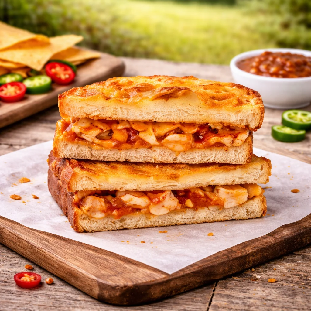 Nacho Chilli Cheese & Chicken Toastie