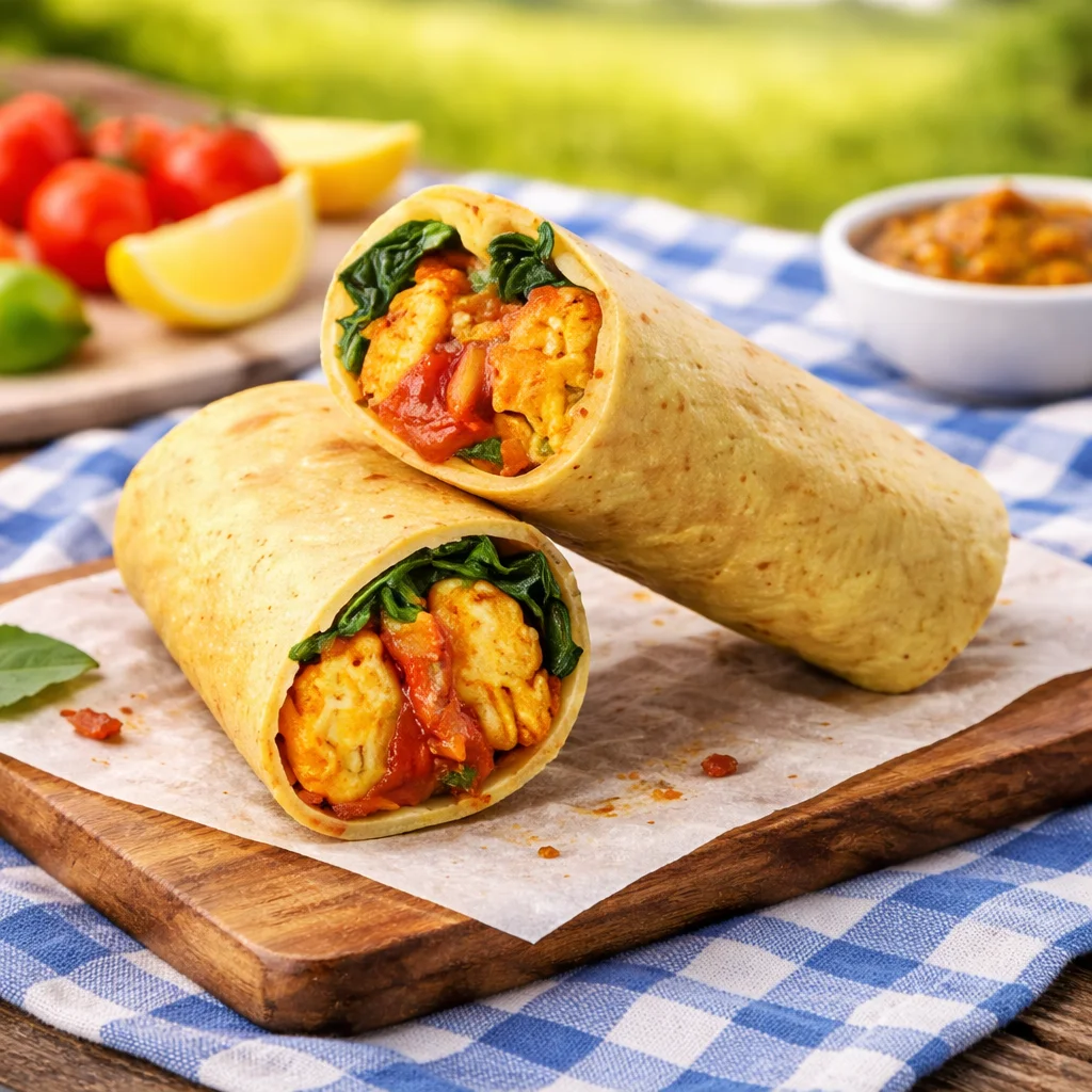Onion Bhaji Wrap