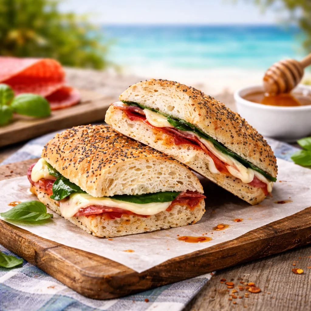 Salami, Mozzarella & Hot Honey Panini