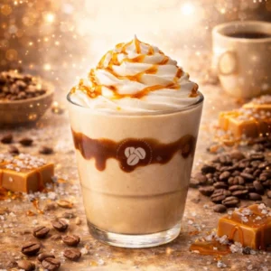 Salted Caramel Frappé with Coffee