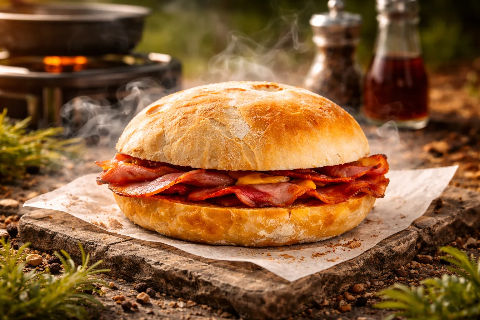 Smoked Bacon Bap