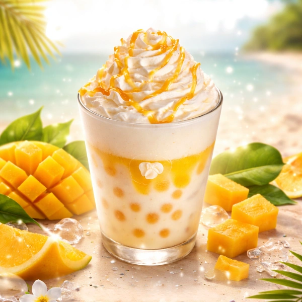 Tropical Mango Bubble Frappe