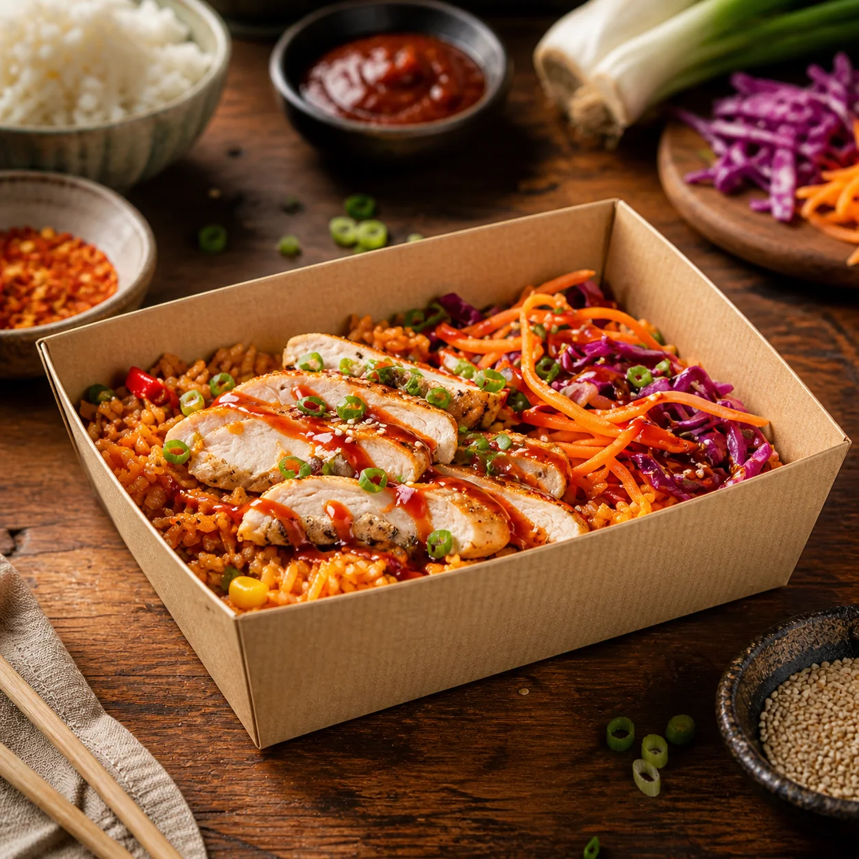 Chicken & Spicy Korean Style Rice