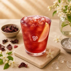 Jasmine Hibiscus Iced Tea