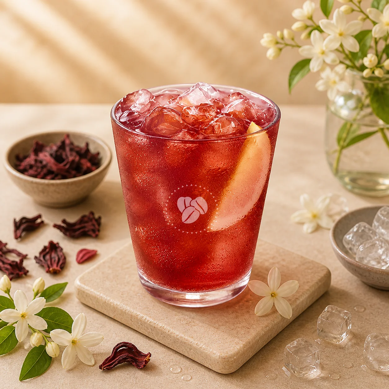 Jasmine Hibiscus Iced Tea