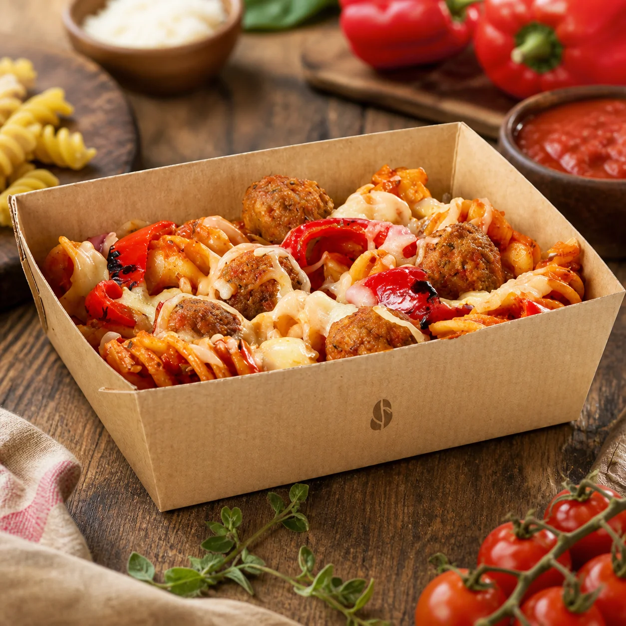 Meatball Marinara Pasta