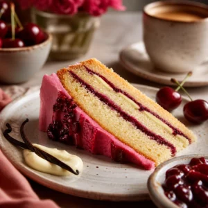 Morello Cherry & Vanilla Cake