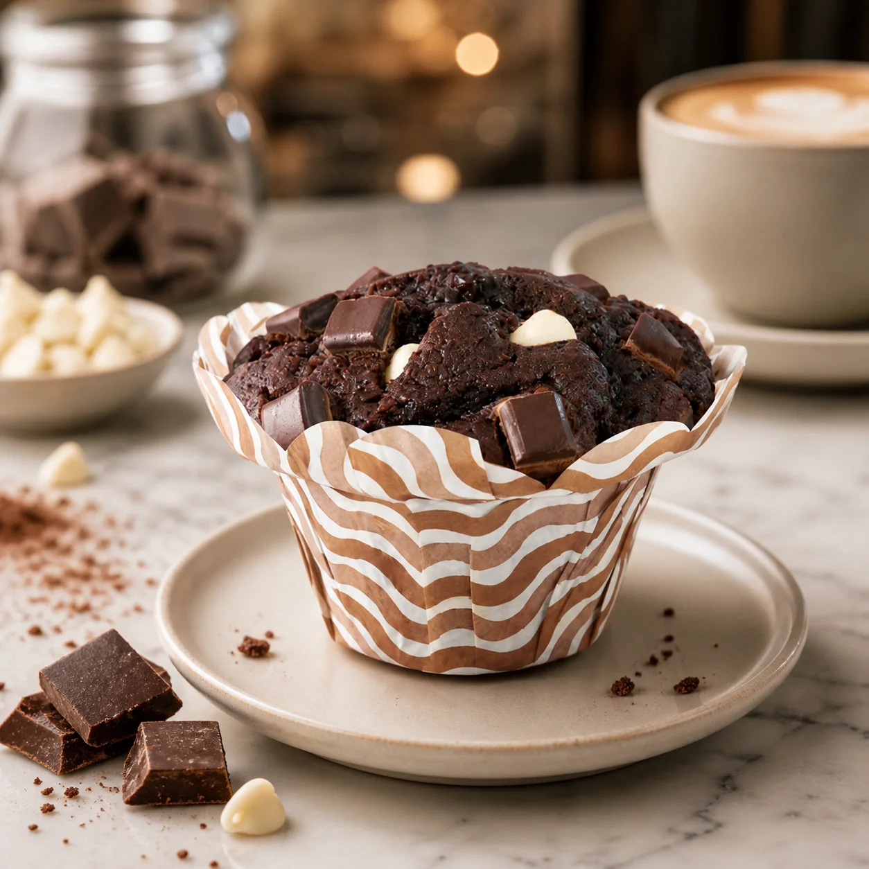 Triple Chocolate Muffin